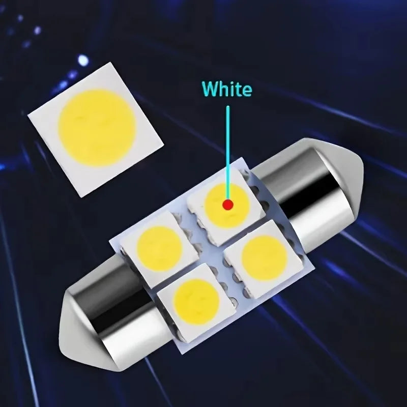 42 Piece 12V LED Interior Car Light Bulb Kit T10 and 1156 Assortment