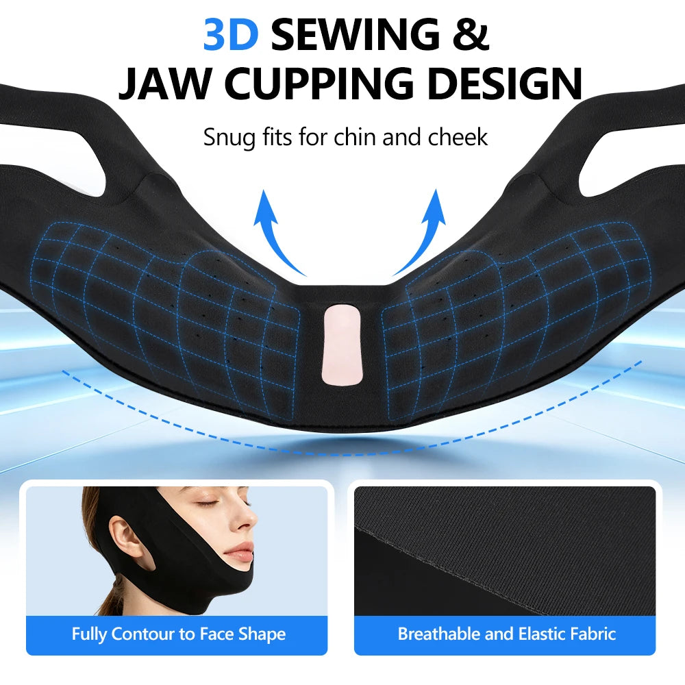 Hot and Cold Facial Compression Wrap for Chin and Jaw