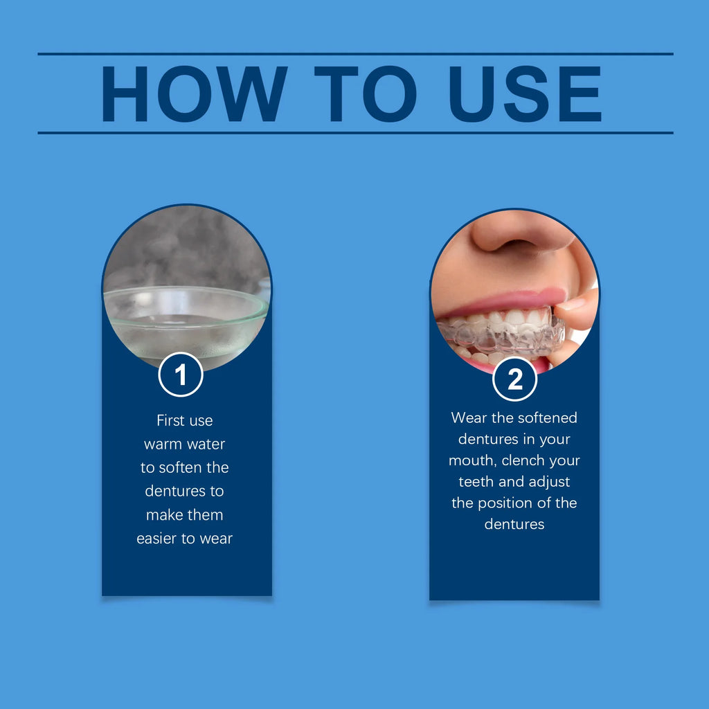 Adjustable Snap-On Dentures for Missing Teeth and Smile Correction