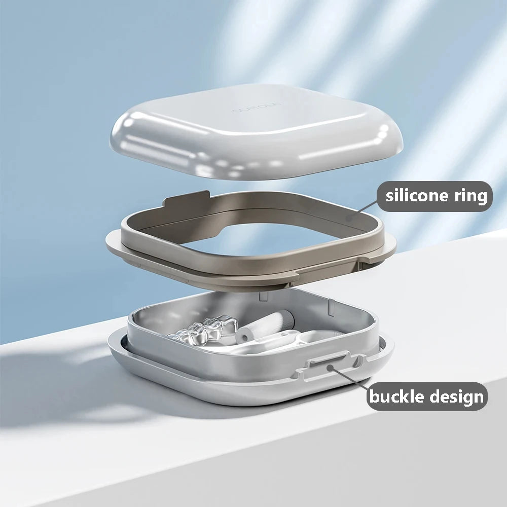 Portable Orthodontic Retainer and Mouth Guard Storage Case - 1