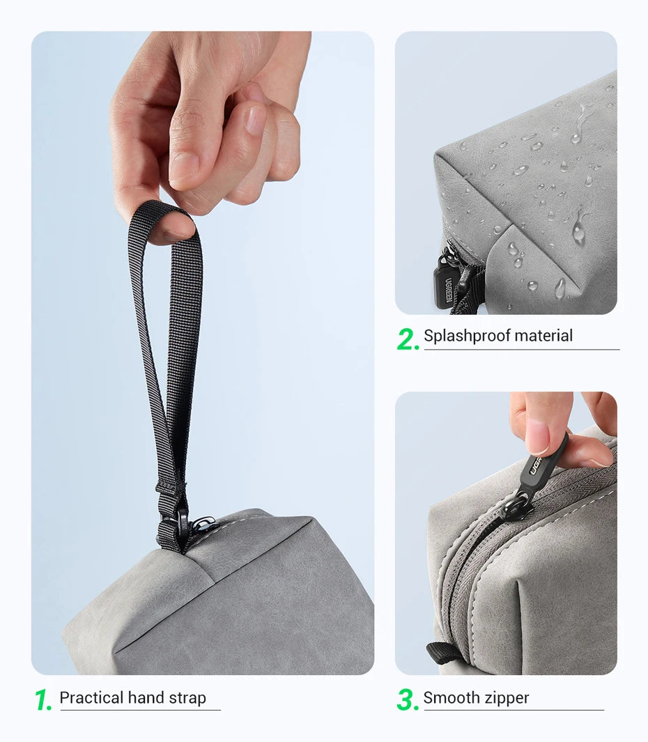 Portable Tech Organizer Case for Digital Accessories and Cables - 17