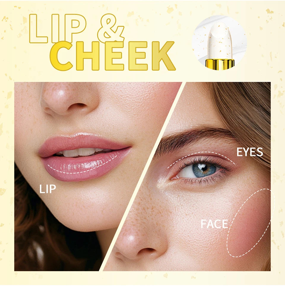 24K Gold Color-Changing Moisturizing Lip Balm - 13