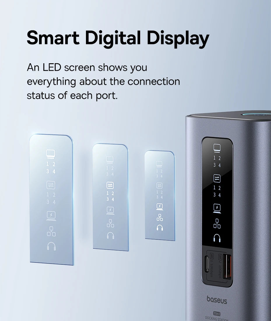11-in-1 USB-C Triple Display Docking Station 4K 60Hz - 14