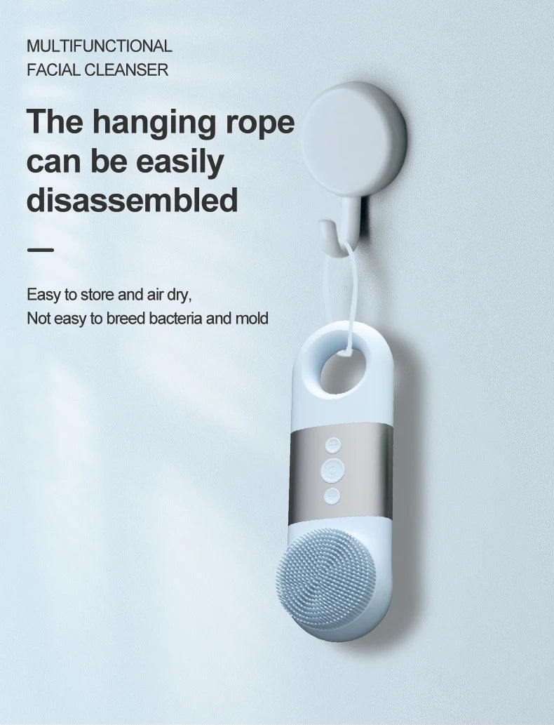Hot and Cold Facial Cleansing Brush with Massager