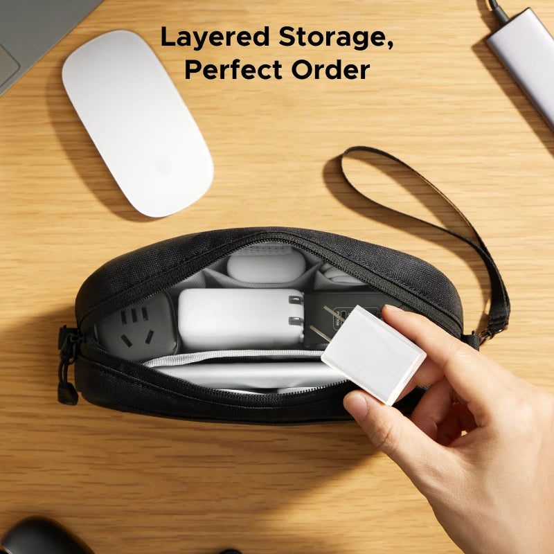 Portable Electronics Travel Organizer Case