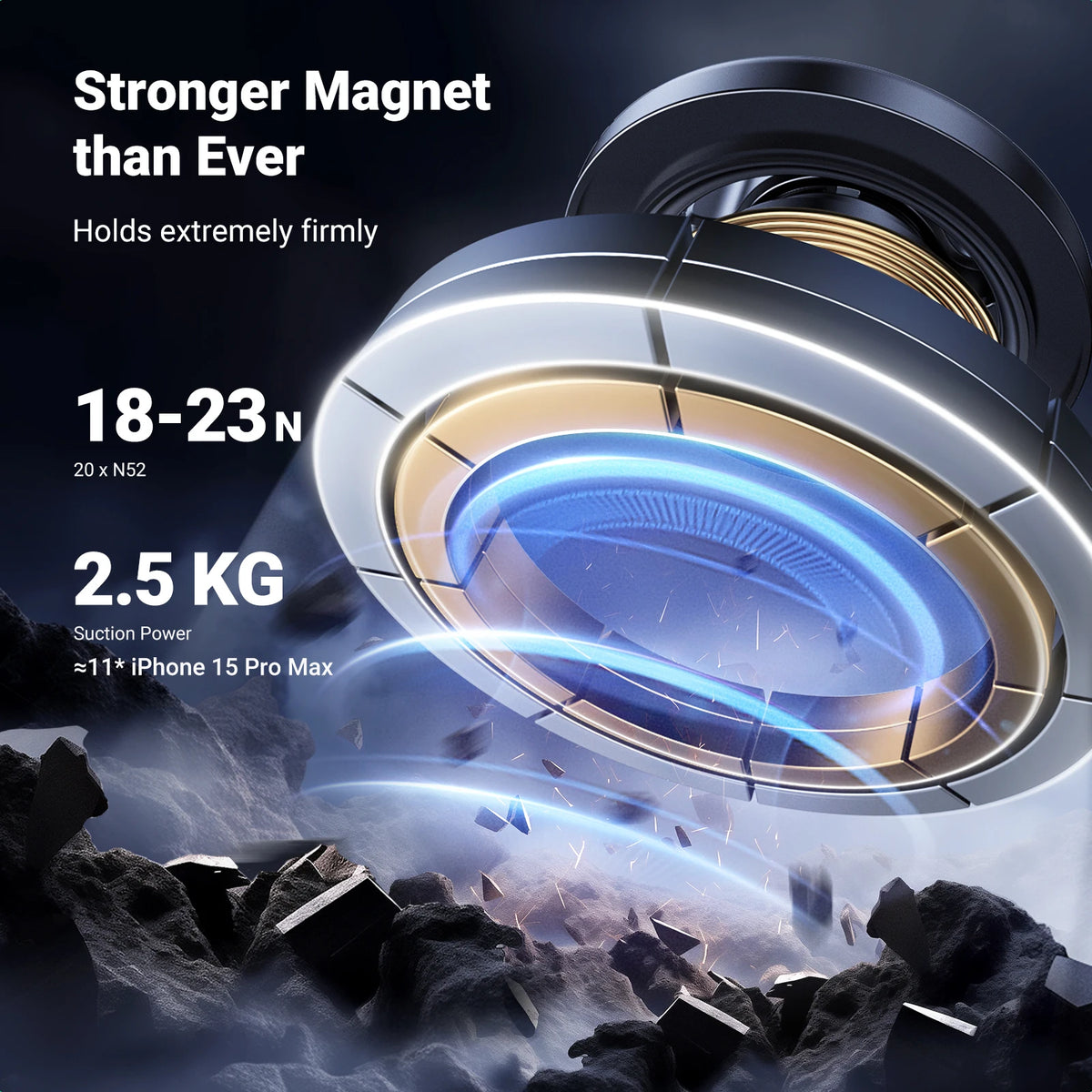 Magnetic Air Vent Phone Holder for Smartphones