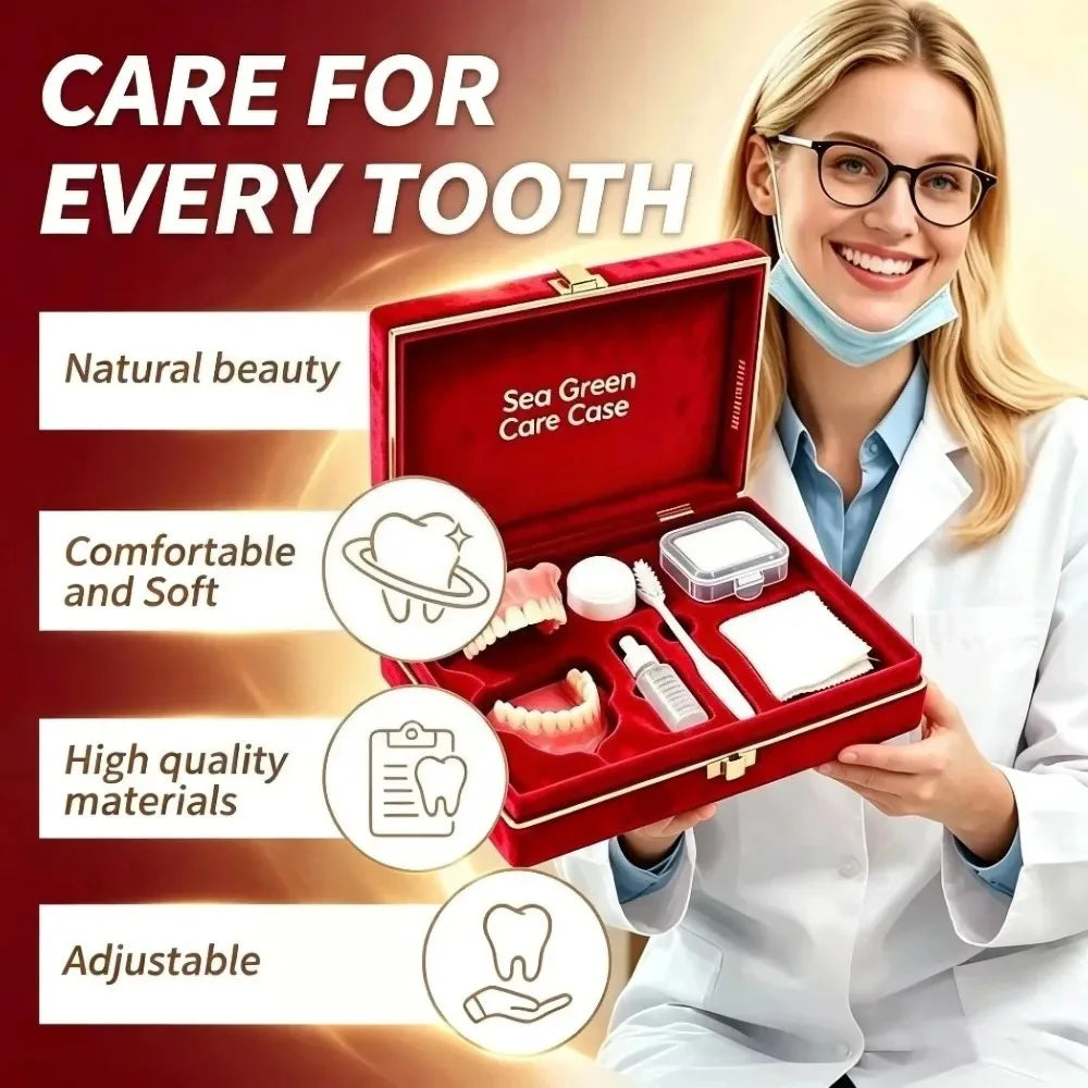 Comfortable Silicone Denture Set with Care Case - 4