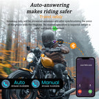 X3 Bluetooth 6.0 Motorcycle Helmet Headset with RGB Light and IP67