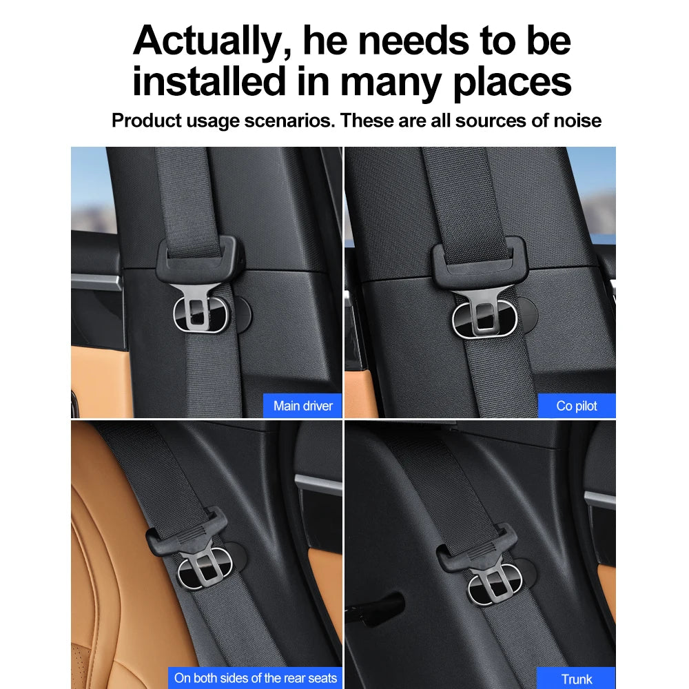 Universal Car Seat Belt Stabilizer Holder Magnetic Fastener Clip