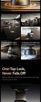 Adjustable Suction Cup Car Phone Holder for Dashboard and Windshield