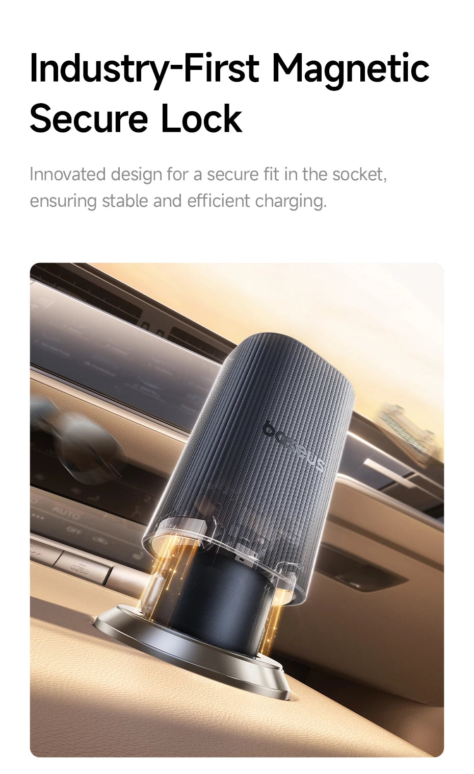 160W Fast Car Charger with Triple USB Ports for Laptops and Phones