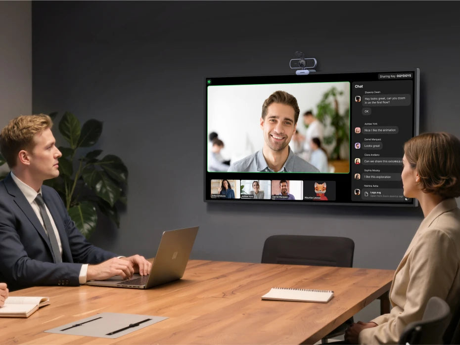 4K Ultra HD Webcam with Dual Microphone for Streaming and Video Calls