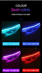12V RGB LED Flowing Turn Signal and Daytime Running Light Strip Set