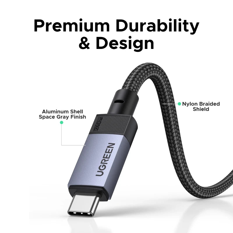 USB4 240W Fast Charging and 40Gbps Data Sync Cable - 5