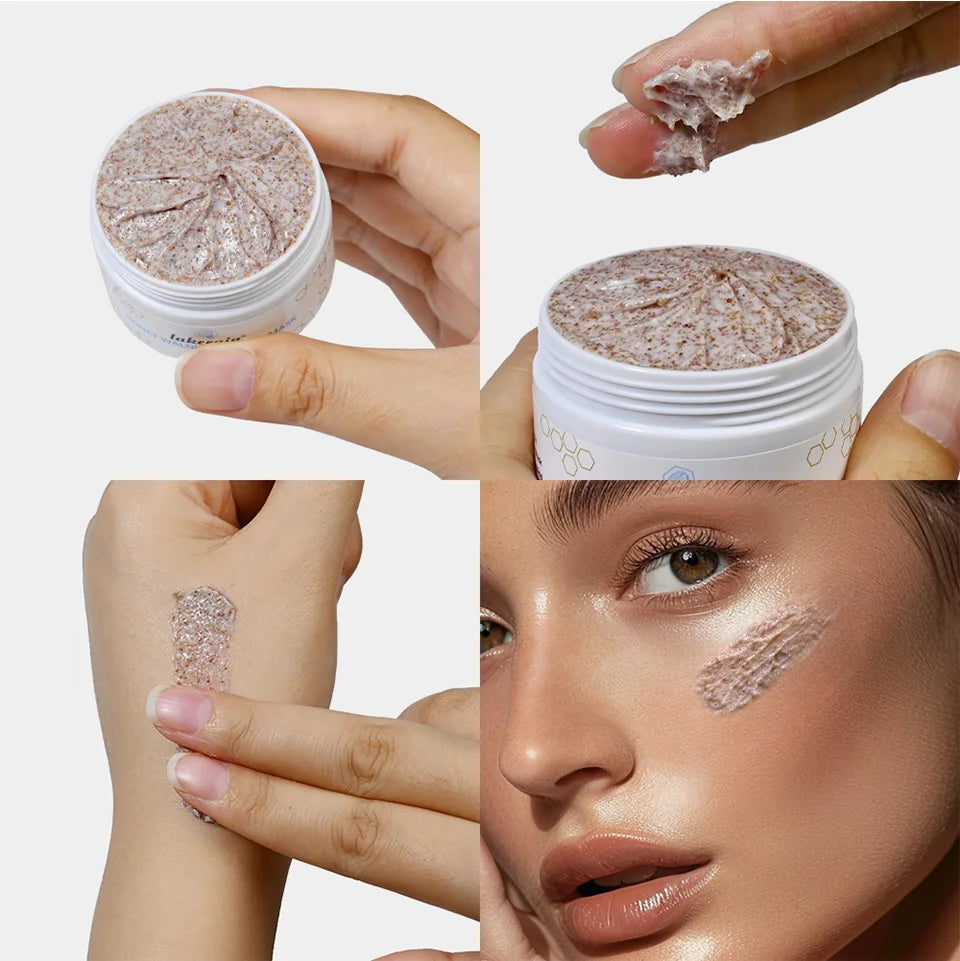 Honey Walnut Facial Exfoliating Scrub and Face Mask