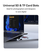12-in-1 USB-C Triple Display Docking Station with Laptop Stand