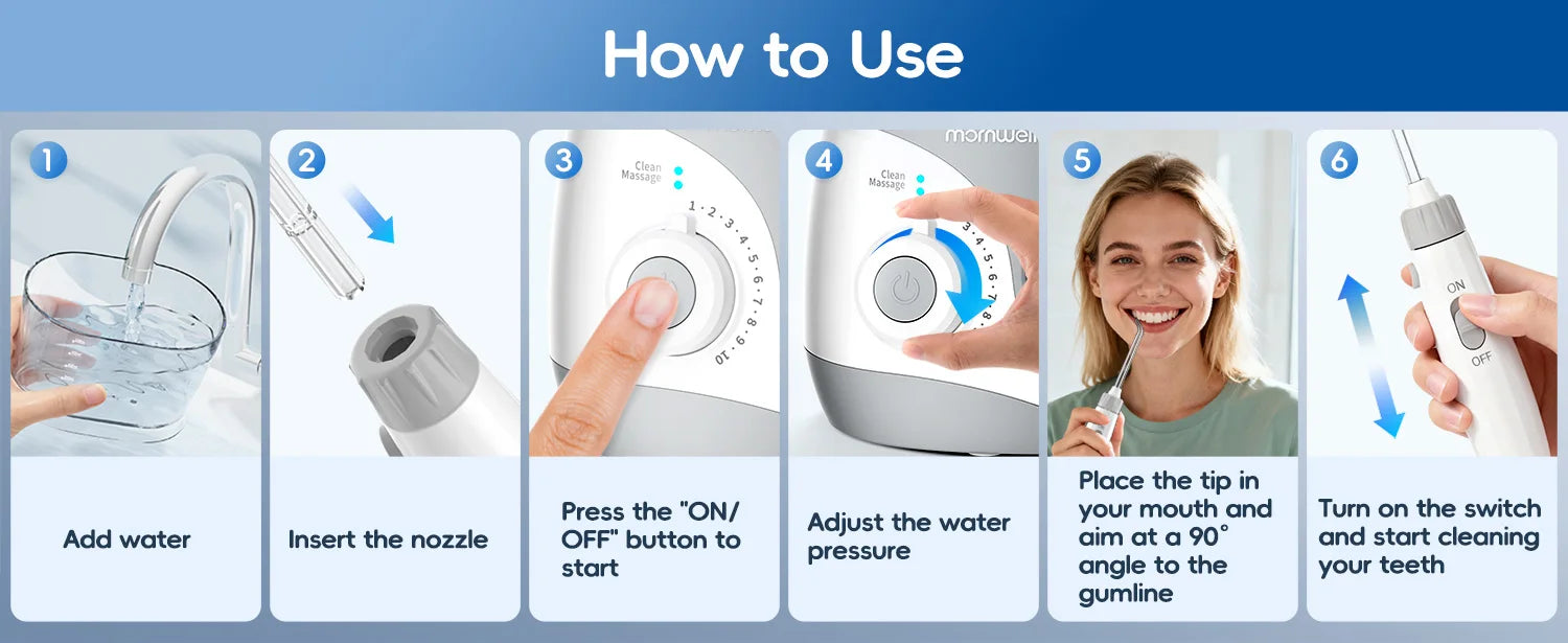 Electric Water Flosser with 8 Nozzles for Deep Oral Cleaning - 13