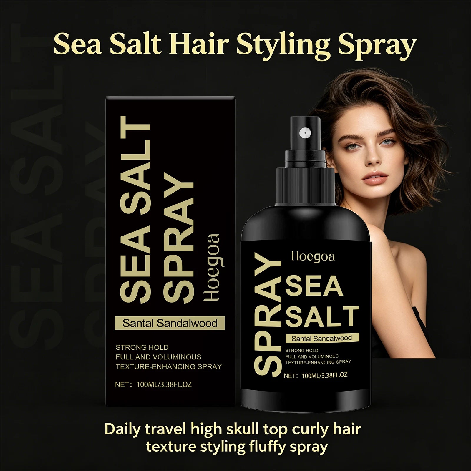 Sea Salt Texturizing Hair Spray for Volumizing and Strong Hold - 4