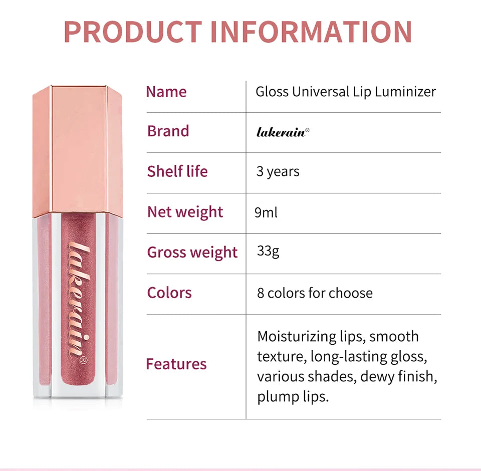 Hydrating Shimmer Lip Gloss for Plump and Moisturizing Finish - 16
