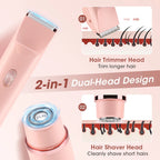 Waterproof Electric Shaver and Hair Trimmer for Women