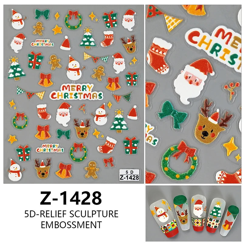 Christmas Cartoon Nail Art Decals - 31