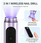 Professional Cordless Electric Nail File and UV Lamp Kit