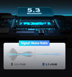 Bluetooth 5.3 Car AUX Adapter for Wireless Music and Hands-Free Calls