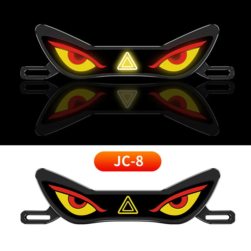 LED Demon Eye Motorcycle License Plate Warning Light