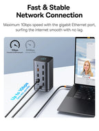 11-in-1 USB-C Triple Display Docking Station 4K 60Hz