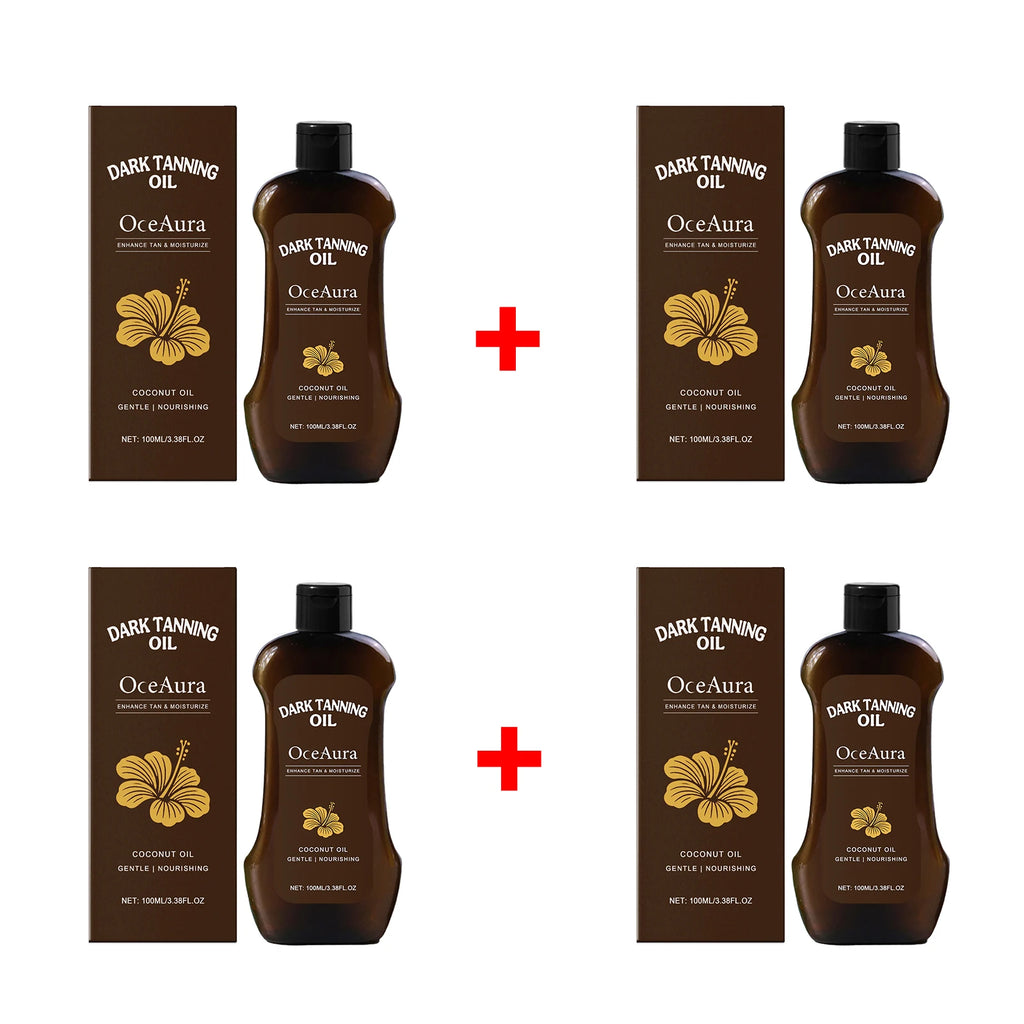 Coconut Oil Dark Tanning Oil for Deep Bronze Glow