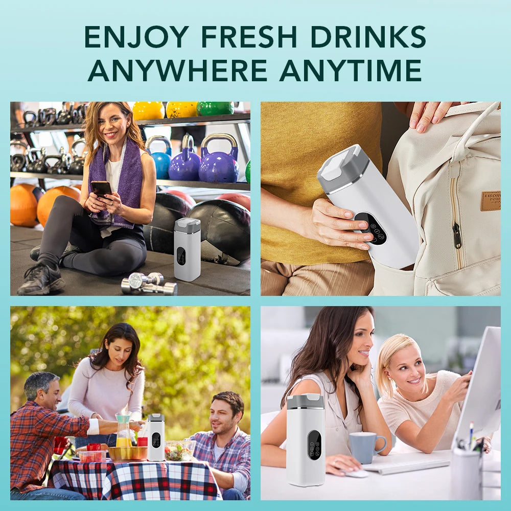 Portable Electric Juicing Cup with Digital Display