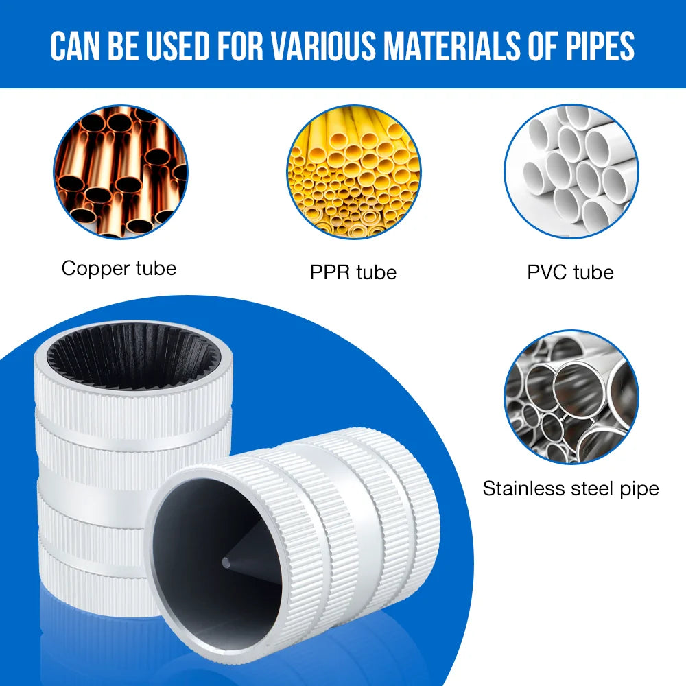 Handheld Pipe Deburring and Reaming Tool for Copper and PVC
