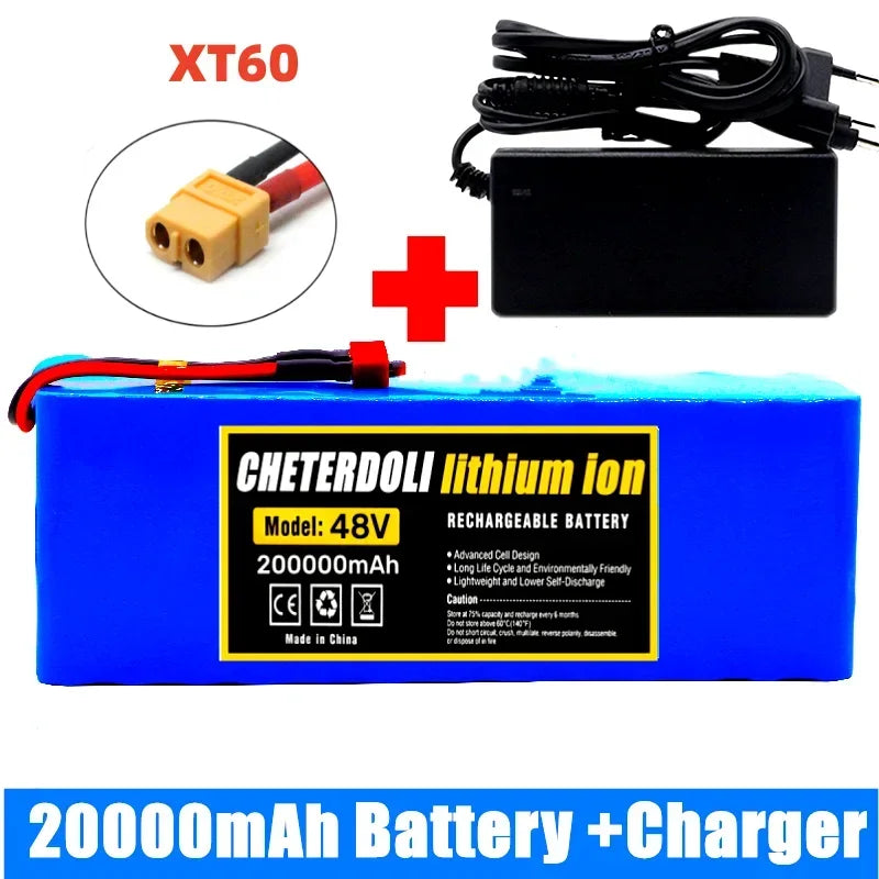 48V 20Ah Lithium-Ion E-Bike Battery Pack with Charger - 11