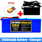 48V 20Ah Lithium-Ion E-Bike Battery Pack with Charger