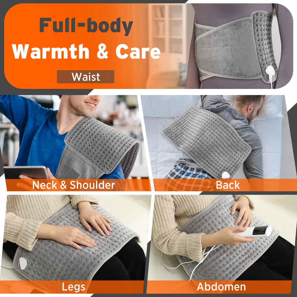 Electric Back Heating Support Belt for Waist and Abdomen