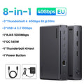 8-in-1 Thunderbolt 4 Docking Station with 40Gbps Data Transfer