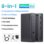 8-in-1 Thunderbolt 4 Docking Station with 40Gbps Data Transfer