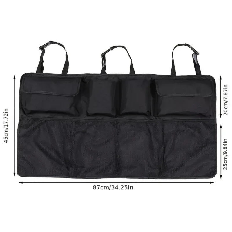 Waterproof Car Seat Back Organizer with 8 Storage Pockets