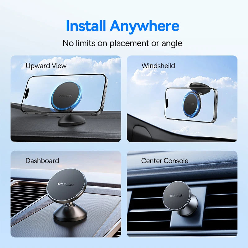 Magnetic Dashboard Car Phone Holder with Full Rotation