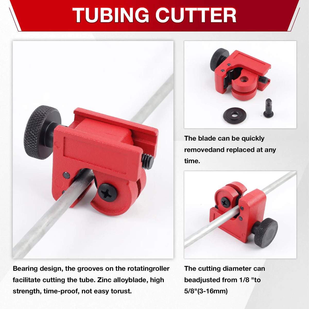 Brake Line Flaring Tool Kit for Copper and Steel Tubing