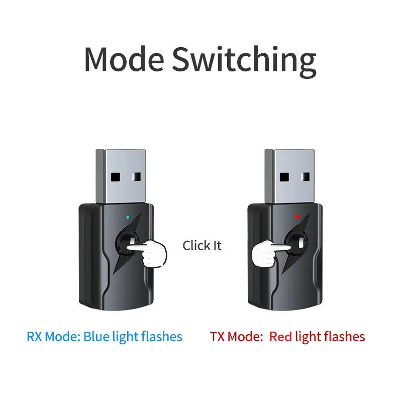 Bluetooth 5.3 Audio Transmitter and Receiver Adapter - 6