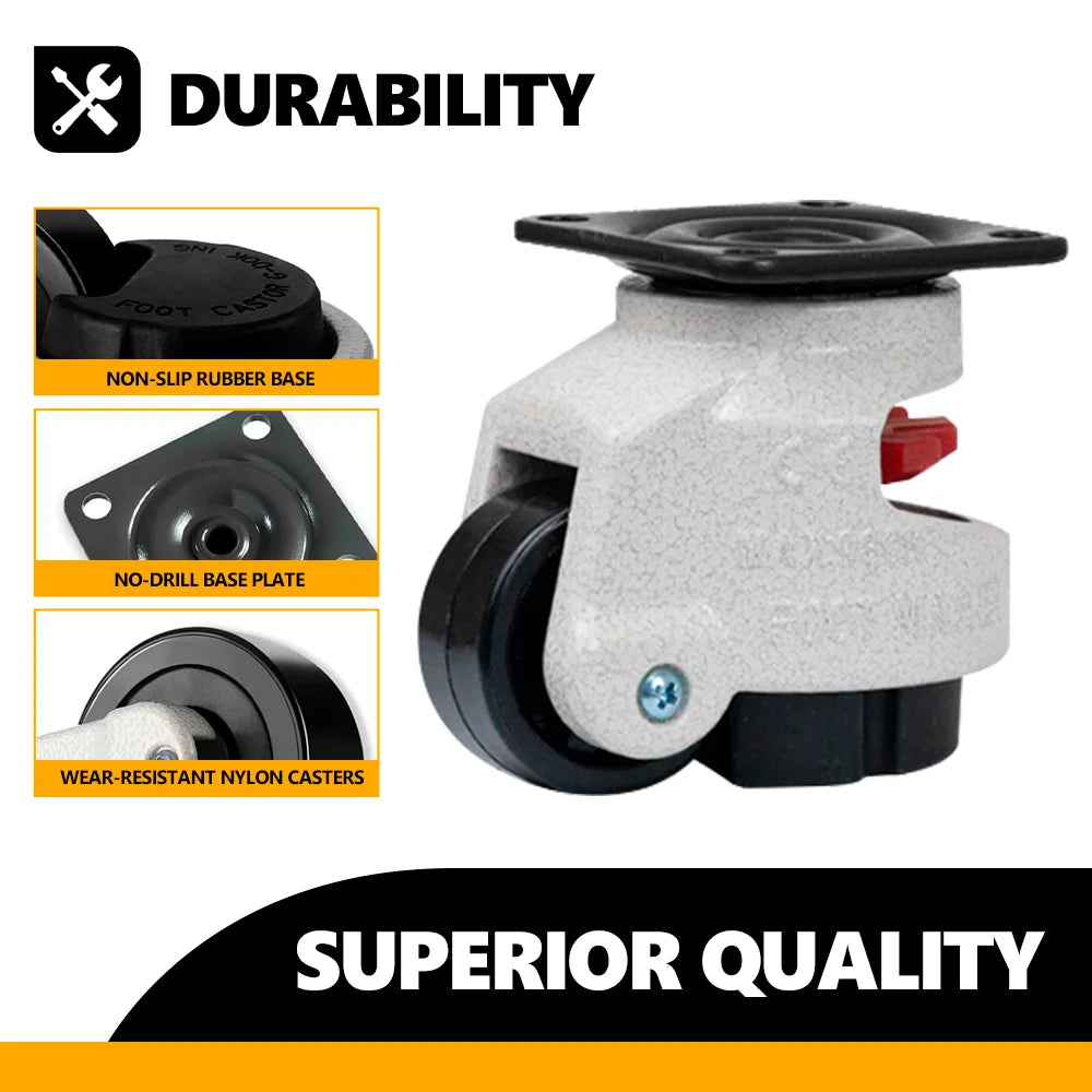 GD-40F Retractable Leveling Casters for Workbenches