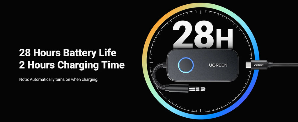 2-in-1 Bluetooth 5.2 Transmitter and Receiver for Airplane Travel