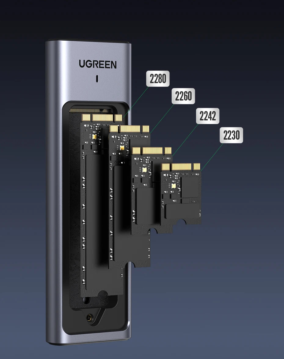 20Gbps M.2 NVMe and SATA SSD Dual Protocol External Enclosure