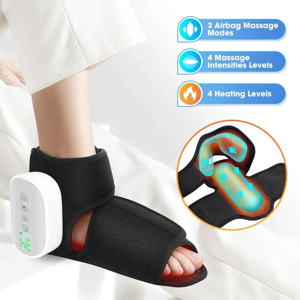 Heated Air Compression Foot and Ankle Massager