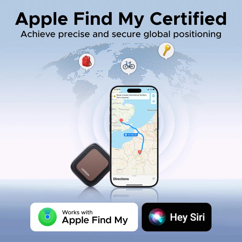 Solar Powered Bluetooth Item Tracker for Apple Find My - 6