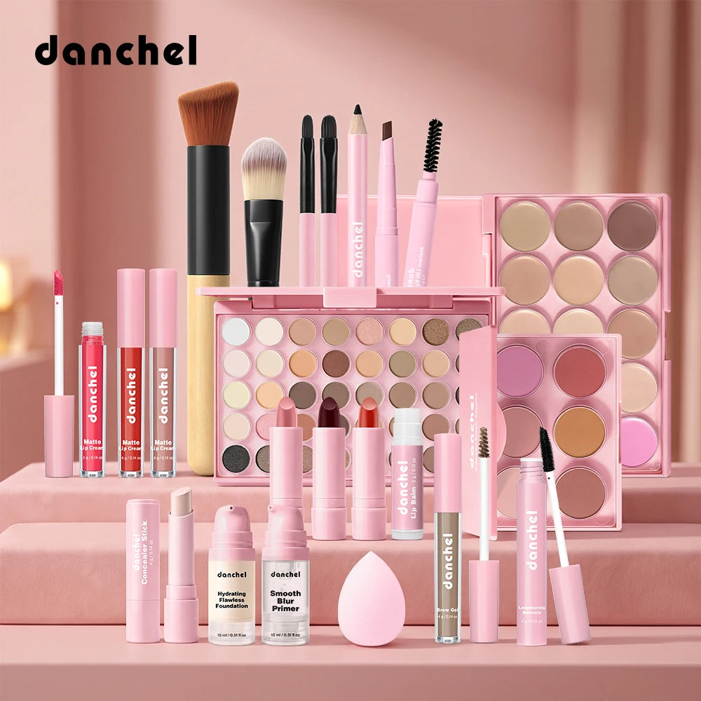Complete Professional Full Face Makeup Cosmetic Kit - 8