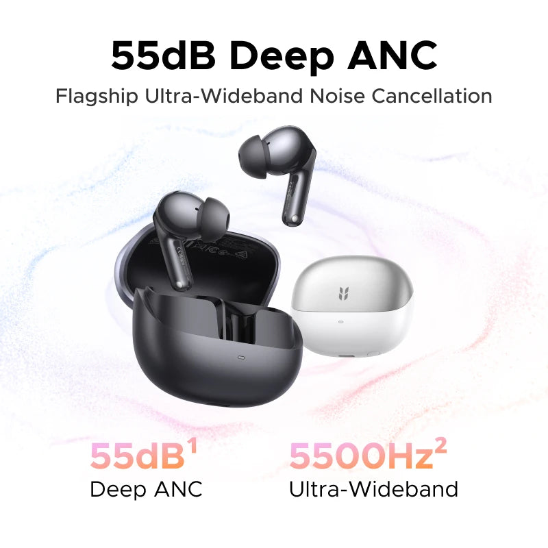 Wireless Noise Cancelling Earbuds with Adaptive ANC and 50H Battery - 3