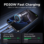 30W USB-C Fast Car Charger with Dual Ports