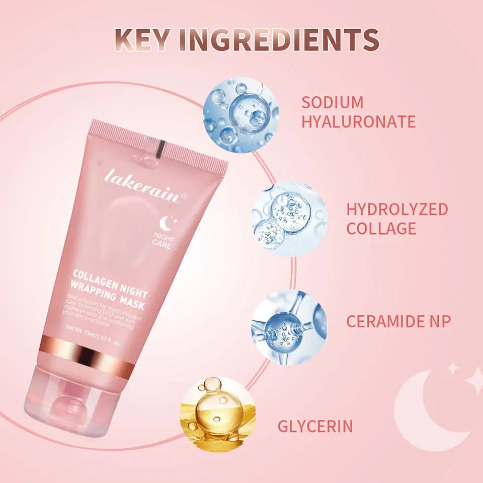 Collagen Peel-Off Night Wrapping Mask for Skin Hydration